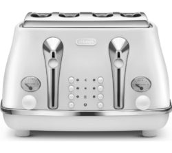 DELONGHI Elements CTOE4003.W 4-Slice Toaster - White